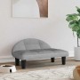 Cama para perros de terciopelo gris claro 70x52x30 cm | Foro24.es | Tu tienda online para hogar, jardín y más Foro24.es