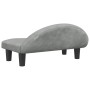 Cama para perros de terciopelo gris claro 70x52x30 cm | Foro24.es | Tu tienda online para hogar, jardín y más Foro24.es