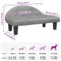 Cama para perros de terciopelo gris claro 70x52x30 cm | Foro24.es | Tu tienda online para hogar, jardín y más Foro24.es