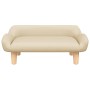 Cama para perros de tela crema 70x40x24 cm de , Camas para perros - Ref: Foro24-171945, Precio: 72,87 €, Descuento: %