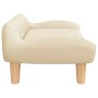 Cama para perros de tela crema 70x40x24 cm de , Camas para perros - Ref: Foro24-171945, Precio: 72,87 €, Descuento: %
