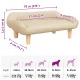 Cama para perros de tela crema 70x40x24 cm de , Camas para perros - Ref: Foro24-171945, Precio: 72,87 €, Descuento: %