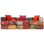 Puf modular de 3 plazas de tela patchwork von , Kissen für Stühle und Sofas - Ref: Foro24-244979, Preis: 452,04 €, Rabatt: %