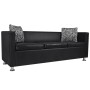 Conjunto de sofás de 2 y 3 plazas y sillón de cuero artificial negro by , Sofas - Ref: Foro24-272179, Price: 826,60 €, Discou...