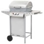 Barbacoa portátil de gas con 2 zonas plateada acero inoxidable von , Grillen - Ref: Foro24-276149, Preis: 152,22 €, Rabatt: %