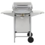 Barbacoa portátil de gas con 2 zonas plateada acero inoxidable von , Grillen - Ref: Foro24-276149, Preis: 152,22 €, Rabatt: %