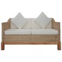 Juego de sofás con cojines 2 piezas ratán natural by , Sofas - Ref: Foro24-278615, Price: 1,00 €, Discount: %