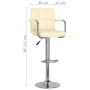 Taburetes de cocina 2 unidades cuero sintético color crema von , Küchenhocker - Ref: Foro24-334597, Preis: 131,81 €, Rabatt: ...