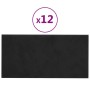 Paneles de pared 12 uds terciopelo negro 60x30 cm 2,16 m² de , Recubrimiento de paredes - Ref: Foro24-343868, Precio: 56,35 €...