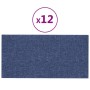 Paneles de pared 12 uds tela azul 60x30 cm 2,16 m² de , Recubrimiento de paredes - Ref: Foro24-343854, Precio: 58,90 €, Descu...