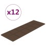 Paneles de pared 12 uds tela marrón 90x30 cm 3,24 m² by , Wall covering - Ref: Foro24-344117, Price: 73,21 €, Discount: %