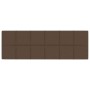 Paneles de pared 12 uds tela marrón 90x30 cm 3,24 m² by , Wall covering - Ref: Foro24-344117, Price: 73,21 €, Discount: %