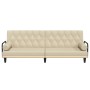 Sofá cama con reposabrazos tela color crema von , Sofas - Ref: Foro24-351940, Preis: 262,76 €, Rabatt: -5%%