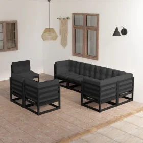 Garden furniture 8 pieces and cushions solid pine wood by vidaXL, Garden sets - Ref: Foro24-3076718, Price: 945,06 €, Discoun...
