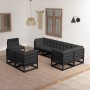 Gartenmöbel 8-teilig und Kissen aus massivem Kiefernholz von vidaXL, Gartensets - Ref: Foro24-3076718, Preis: 957,11 €, Rabat...