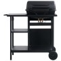Barbacoa portátil de gas con mesita de 3 estantes negro von , Grillen - Ref: Foro24-3051180, Preis: 160,53 €, Rabatt: %