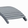 Tumbona con cojín madera maciza de acacia gris by , Loungers - Ref: Foro24-3064052, Price: 150,09 €, Discount: %