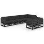 Gartenmöbel 8-teilig und Kissen aus massivem Kiefernholz von vidaXL, Gartensets - Ref: Foro24-3076708, Preis: 945,06 €, Rabat...
