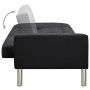Sofá cama cuero sintético negro von , Sofas - Ref: Foro24-244304, Preis: 270,96 €, Rabatt: -5%%