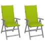 Sillas reclinables jardín y cojines 2 uds madera maciza acacia by , Garden chairs - Ref: Foro24-3064709, Price: 171,15 €, Dis...