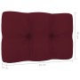 Silla de jardín y cojines vino tinto madera pino impregnada by , Garden chairs - Ref: Foro24-3065750, Price: 174,16 €, Discou...