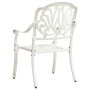 Mesa y sillas de bistró 3 piezas aluminio fundido blanco by , Garden sets - Ref: Foro24-3070573, Price: 501,41 €, Discount: %