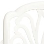 Mesa y sillas de bistró 3 piezas aluminio fundido blanco by , Garden sets - Ref: Foro24-3070573, Price: 501,41 €, Discount: %