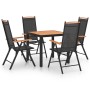 Juego de comedor de jardín 5 piezas aluminio negro von , Gartensets - Ref: Foro24-3070628, Preis: 444,80 €, Rabatt: %