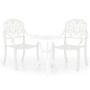 Mesa y sillas de bistró 3 piezas aluminio fundido blanco by , Garden sets - Ref: Foro24-3070567, Price: 418,38 €, Discount: %