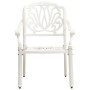 Mesa y sillas de bistró 3 piezas aluminio fundido blanco by , Garden sets - Ref: Foro24-3070567, Price: 418,38 €, Discount: %