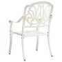 Mesa y sillas de bistró 3 piezas aluminio fundido blanco by , Garden sets - Ref: Foro24-3070567, Price: 418,38 €, Discount: %