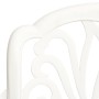 Mesa y sillas de bistró 3 piezas aluminio fundido blanco by , Garden sets - Ref: Foro24-3070567, Price: 418,38 €, Discount: %