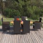 Juego de comedor de jardín 7 piezas ratán sintético negro by , Garden sets - Ref: Foro24-3070766, Price: 1,00 €, Discount: %