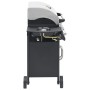 Barbacoa grill de gas 4+1 quemadores negra y plateada de , Barbacoas - Ref: Foro24-3072536, Precio: 413,77 €, Descuento: %