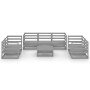 Juego de muebles de jardín 8 piezas gris madera maciza de pino von , Gartensets - Ref: Foro24-3075456, Preis: 375,52 €, Rabat...
