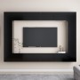 Set de muebles de salón TV 8 piezas madera ingeniería negro by , TV Furniture - Ref: Foro24-3078775, Price: 450,56 €, Discoun...
