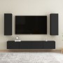Set de muebles de salón TV 4 pzas madera de ingeniería negro von , TV-Möbel - Ref: Foro24-3078749, Preis: 172,20 €, Rabatt: -5%%