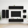 Set de muebles de salón TV 8 piezas madera ingeniería negro von , TV-Möbel - Ref: Foro24-3078810, Preis: 301,76 €, Rabatt: -5%%