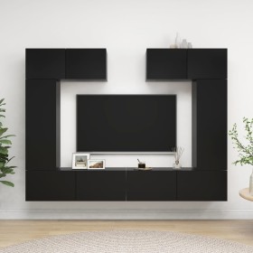Set de muebles de salón TV 6 piezas madera de ingeniería negro von , TV-Möbel - Ref: Foro24-3078804, Preis: 302,68 €, Rabatt:...