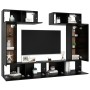 Set de muebles de salón TV 6 piezas madera de ingeniería negro von , TV-Möbel - Ref: Foro24-3078804, Preis: 302,68 €, Rabatt:...