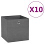 Cajas de almacenaje 10 uds tela no tejida gris 28x28x28 cm von , Aufbewahrungskörbe - Ref: Foro24-325193, Preis: 42,58 €, Rab...