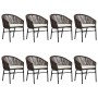 Juego de comedor de jardín 9 piezas marrón by , Garden sets - Ref: Foro24-3099232, Price: 1,00 €, Discount: %