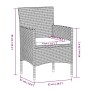 Juego de comedor de jardín 7 piezas con cojines gris y negro by , Garden sets - Ref: Foro24-3099291, Price: 537,45 €, Discoun...