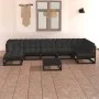 Muebles de jardín 8 pzas y cojines madera maciza pino de vidaXL, Conjuntos de jardín - Ref: Foro24-3076753, Precio: 855,42 €,...