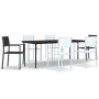 Juego de comedor para jardín 7 piezas blanco y negro von , Gartensets - Ref: Foro24-3099279, Preis: 515,34 €, Rabatt: -5%%