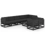 Garden furniture set 9 pieces and cushions solid pine wood by vidaXL, Garden sets - Ref: Foro24-3076713, Price: 1,00 €, Disco...