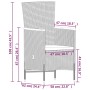 Juego de comedor de jardín 7 piezas con cojines negro by , Garden sets - Ref: Foro24-3099467, Price: 892,56 €, Discount: %