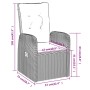 Juego de comedor de jardín 9 piezas con cojines negro by , Garden sets - Ref: Foro24-3099484, Price: 1,00 €, Discount: %