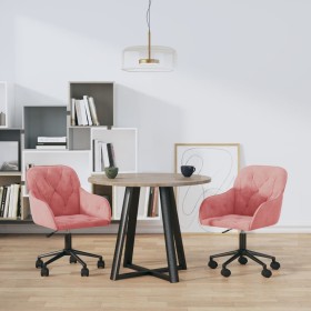 Sillas de comedor giratorias 2 unidades terciopelo rosa by , dining chairs - Ref: Foro24-3103425, Price: 182,65 €, Discount: %