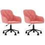 Sillas de comedor giratorias 2 unidades terciopelo rosa von , Essstühle - Ref: Foro24-3103425, Preis: 182,65 €, Rabatt: %
